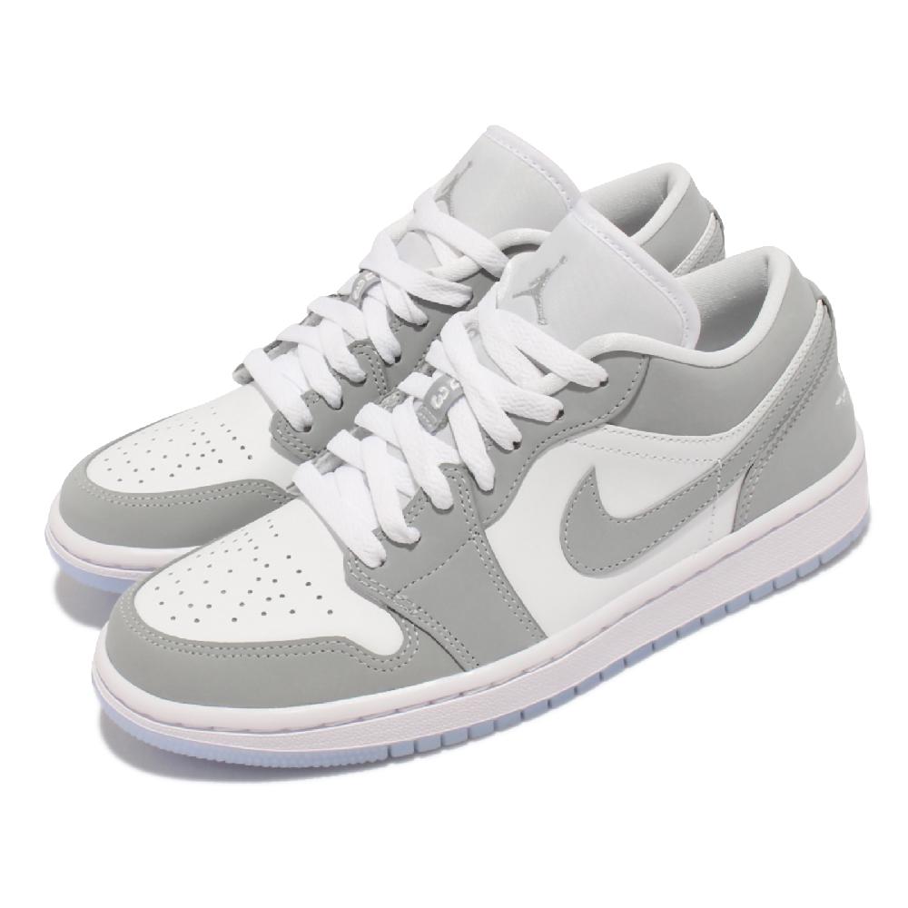NIKE 耐吉 休閒鞋 Wmns Air Jordan 1 Low 1代 女鞋 小Dior 喬丹 AJ1 果凍底 白 灰 DC0774-105
