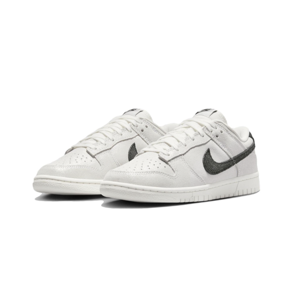 NIKE 耐吉 Dunk Low Sail Black 麂皮灰黑 休閒鞋 女鞋 HQ3502-100
