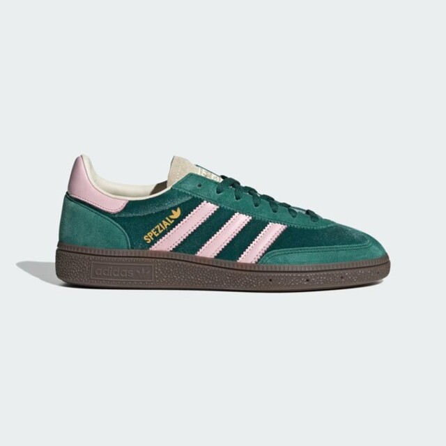 adidas Originals Adidas Handball Spezial W JI2648 女 休閒鞋 經典 復古 德訓鞋 麂皮 焦糖底 綠粉