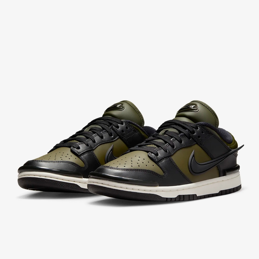 NIKE 耐吉 W DUNK LOW TWIST 女鞋 休閒鞋 橄欖綠 黑色 蓬鬆 低筒-DZ2794300