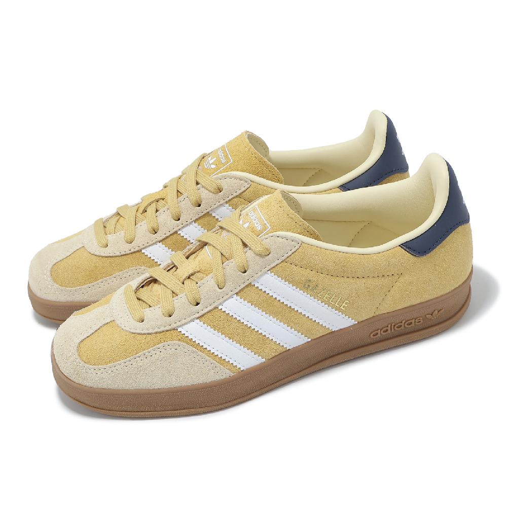 adidas 愛迪達 休閒鞋 Gazelle Indoor 男鞋 女鞋 黃 白 藍 麂皮 膠底 復古 JI3523