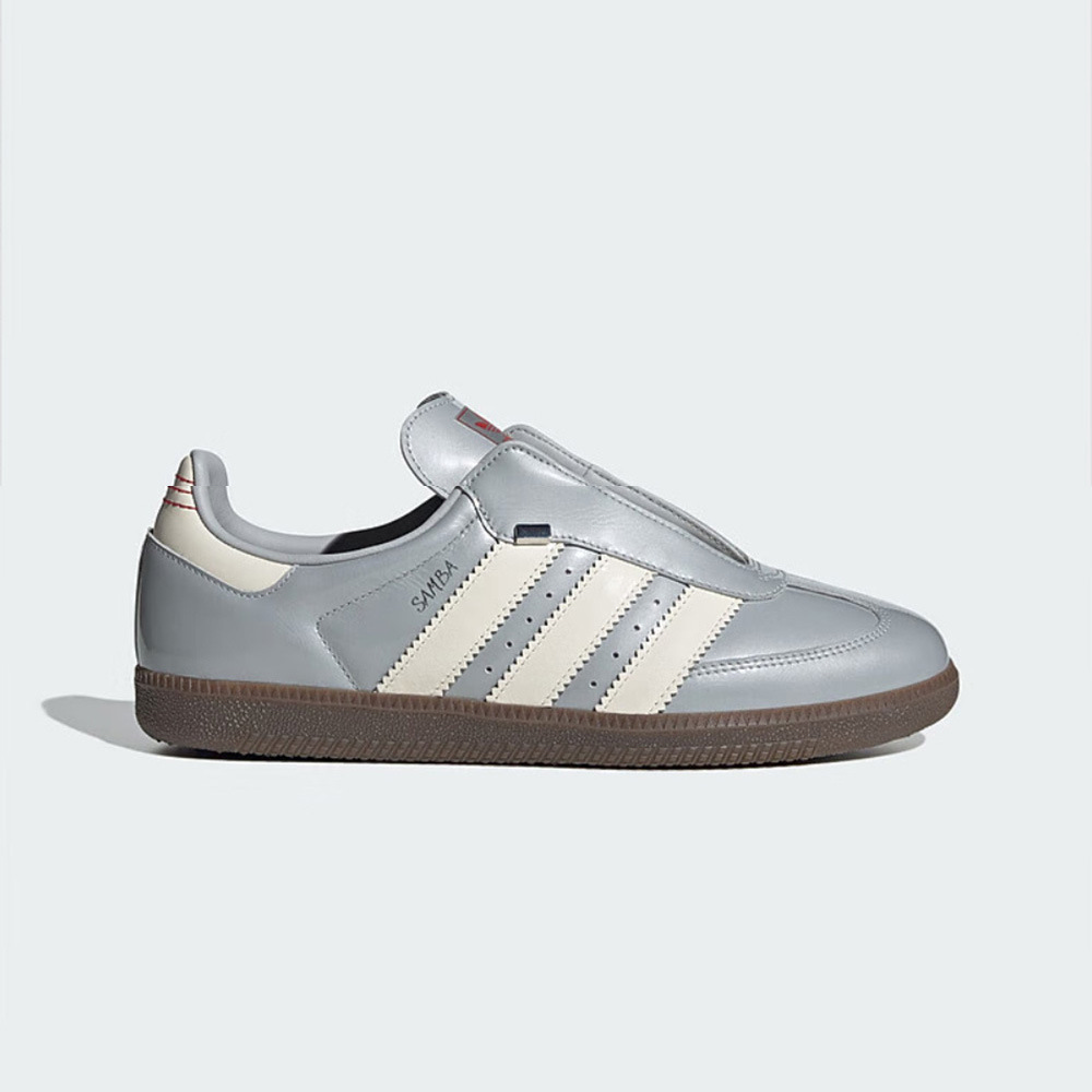 adidas 愛迪達 SAMBA OG 休閒鞋 男 銀 白-JQ0012