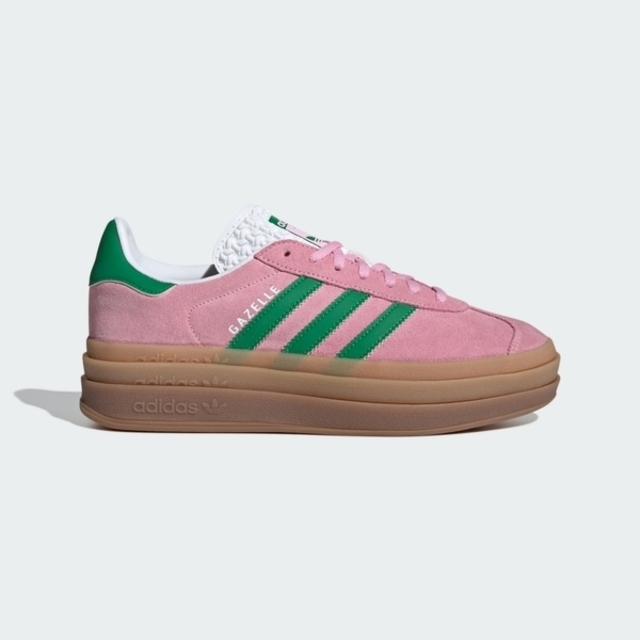 adidas Originals Adidas Gazelle Bold W [IE0420] 女 運動休閒鞋 德訓鞋 厚底 麂皮 穿搭 粉紅 綠