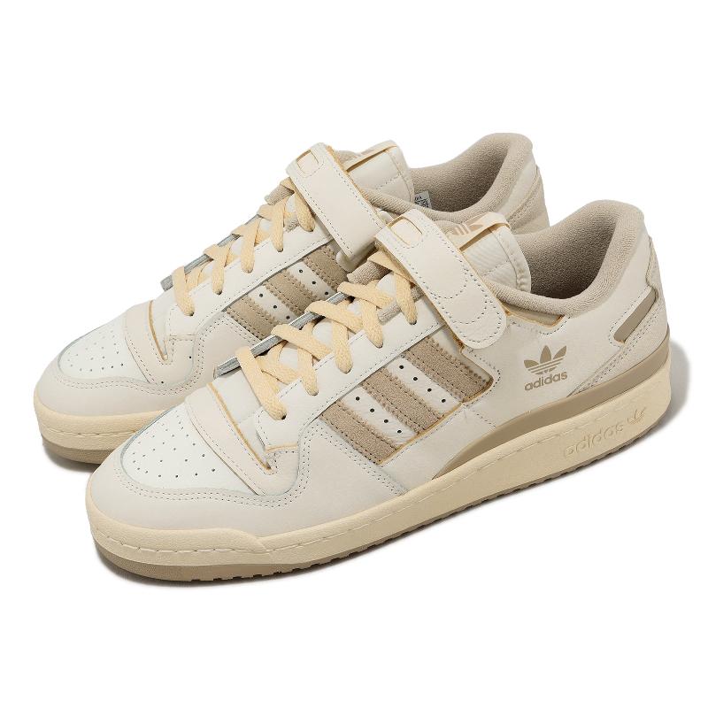 白熊 ミラバト adidas 休閒鞋Forum 84 Low W 女鞋白灰復古魔鬼氈三葉草愛迪達
