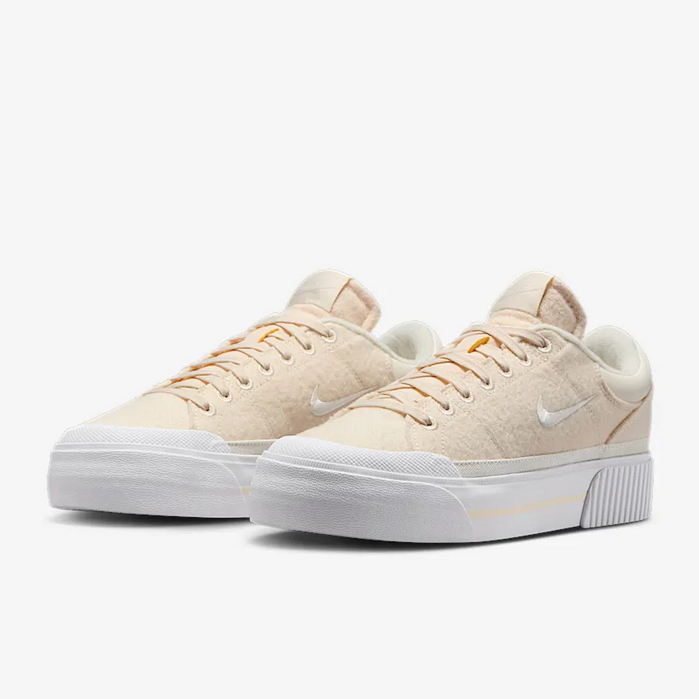 NIKE 耐吉 WMNS COURT LEGACY LIFT 女 休閒鞋 厚底鞋 米白-FZ2606101