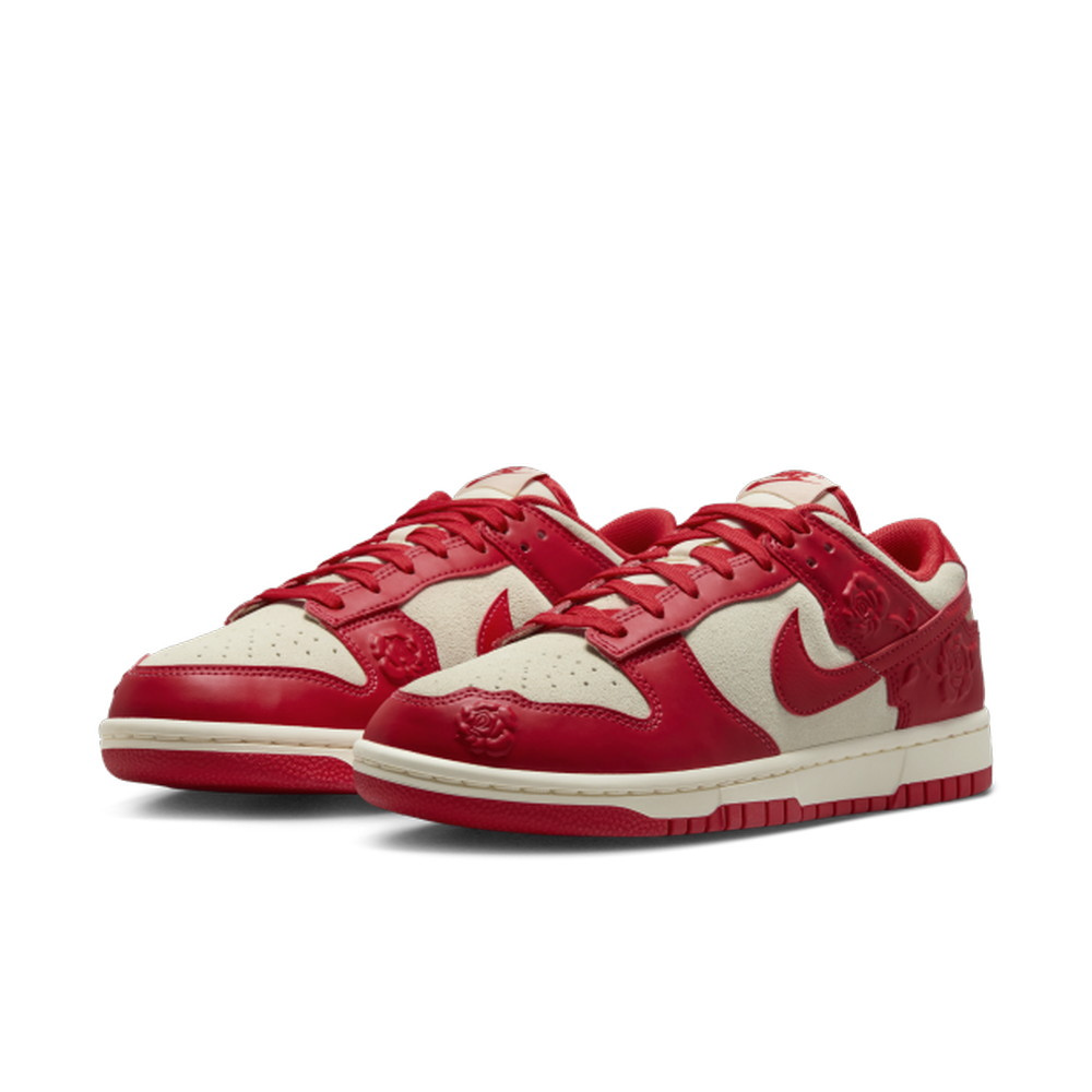 NIKE 耐吉 W DUNK LOW 女 休閒鞋 玫瑰印花 奶油紅-HF1986100