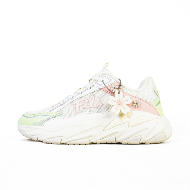 Fila Fila Cherry Blossom [5-C306Z-165] 女 運動休閒鞋 老爹鞋 櫻花限定 米綠
