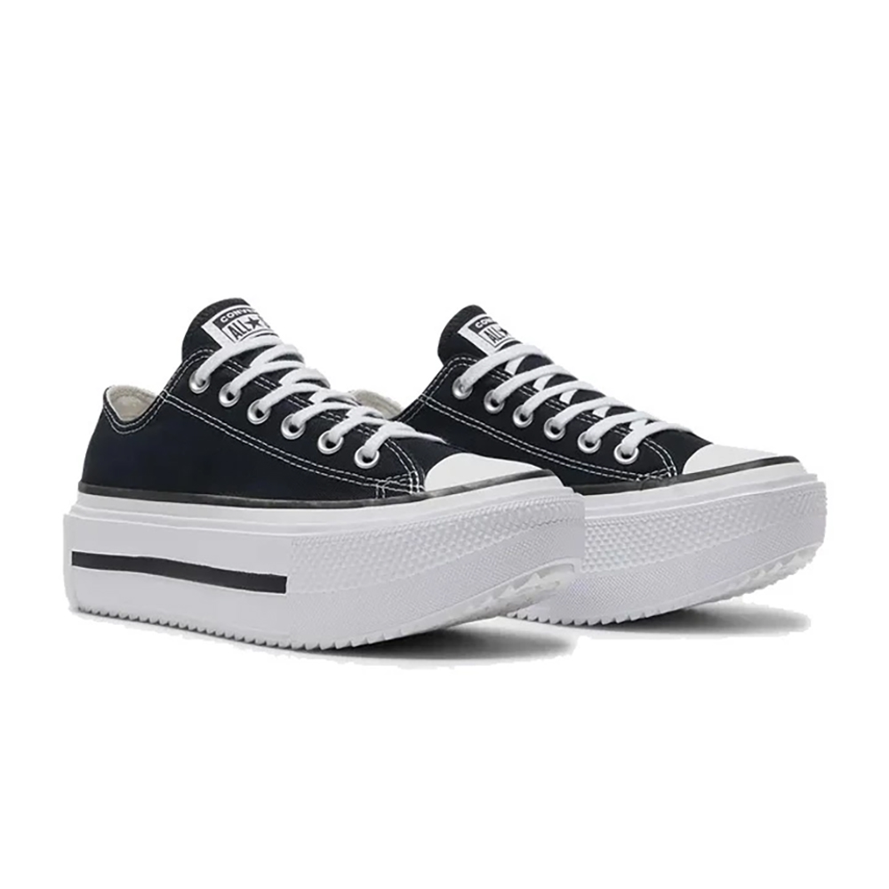 CONVERSE 匡威 CTAS LIFT DOUBLE STACK OX 低筒 休閒鞋 厚底鞋 男鞋 女鞋 黑色-A15490C