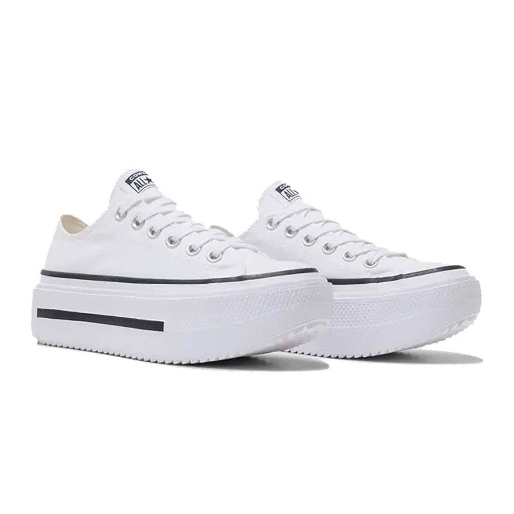 CONVERSE 匡威 CTAS LIFT DOUBLE STACK OX 低筒 休閒鞋 厚底鞋 男鞋 女鞋 白色-A15491C