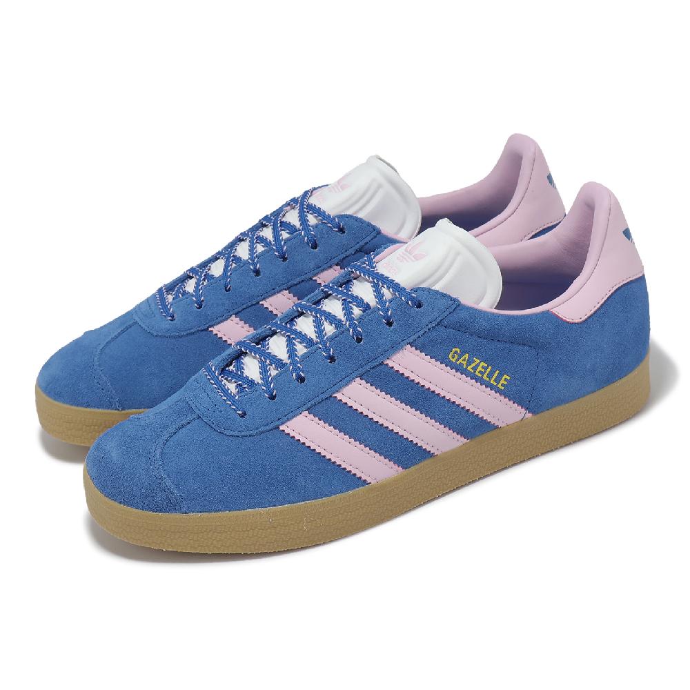 adidas 愛迪達 休閒鞋 Gazelle W 女鞋 藍 粉 麂皮 復古 膠底 JH7219