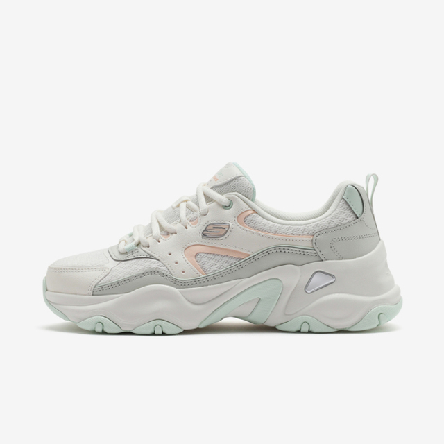 SKECHERS 斯凱奇 Skechers D'lites 5.0 [150521NTMT] 女 運動休閒鞋 經典 復古 厚底 增高 穿搭 米 綠