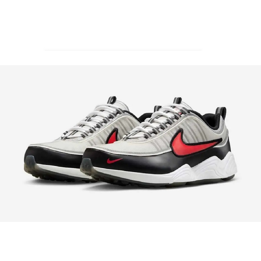 NIKE 耐吉 AIR ZOOM SPIRIDON 男鞋 休閒鞋 銀色 黑 紅-II1161095