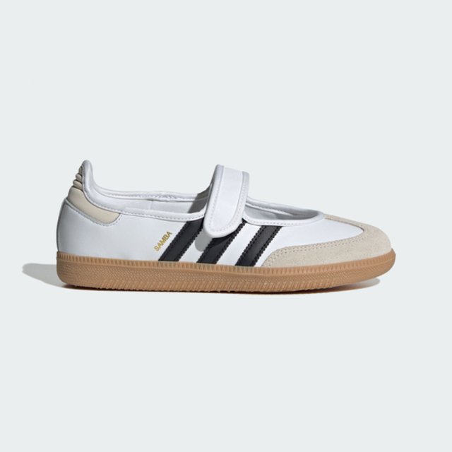 adidas 愛迪達 Adidas Samba Jane W JR1402 女 運動休閒鞋 瑪莉珍鞋 瑪麗珍 舒適 白 黑