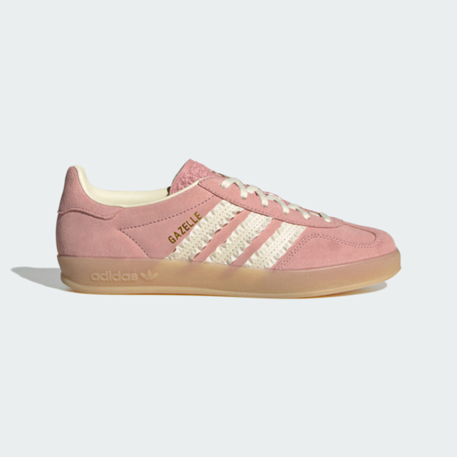 adidas 愛迪達 Adidas Gazelle Indoor W JS1413 女 運動休閒鞋 德訓鞋 麂皮 復古 舒適 膠底 粉紅白