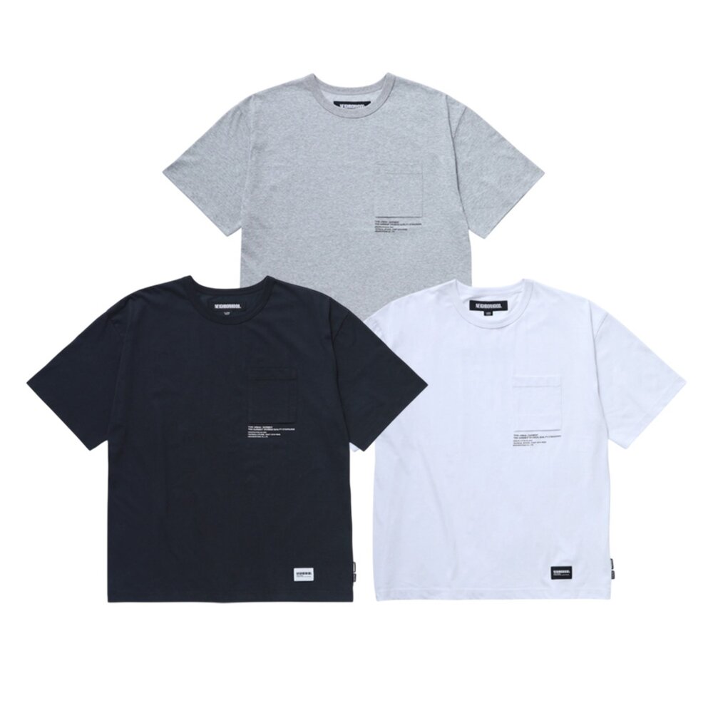 Wtaps Sign - YD / SS / Cotton 黑/白/淺灰短袖針織純棉252ATDT-CSM08