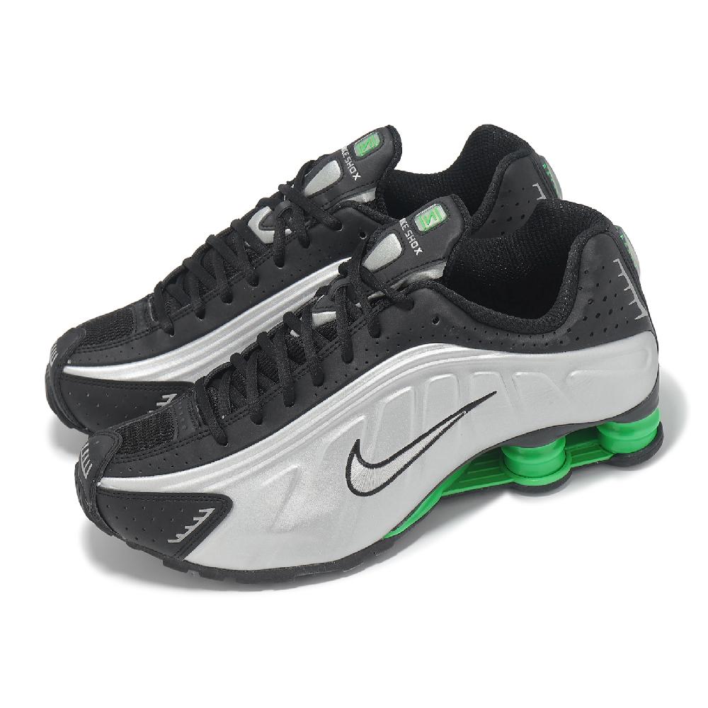 NIKE 耐吉 休閒鞋 Shox R4 男鞋 黑 銀 綠 彈簧鞋 復古 HQ1988-006