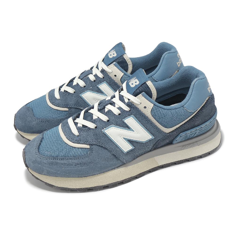 New Balance 紐巴倫 休閒鞋 574 男鞋 女鞋 藍 白 麂皮 復古 經典 NB U574LGDI-D