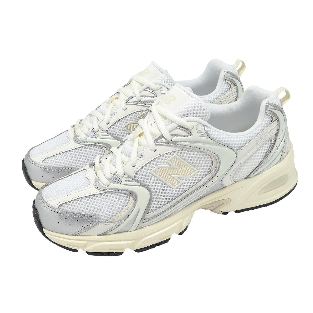 New Balance 紐巴倫 休閒鞋 530 男鞋 女鞋 金屬銀 亞麻 情侶鞋 拼接 緩衝 復古跑鞋 NB U530ESB-D