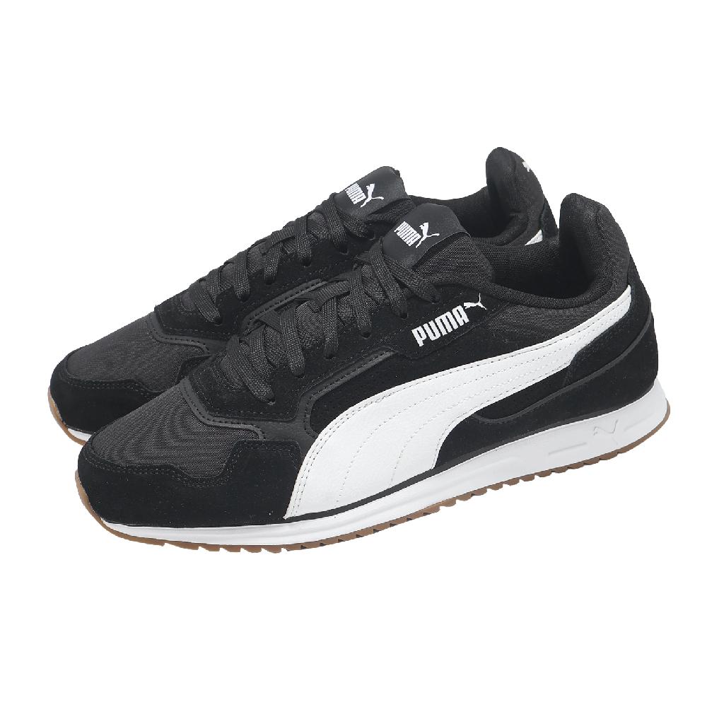 PUMA 彪馬 休閒鞋 Softride ST Miler SD 男鞋 女鞋 黑 白 麂皮 復古 402667-01
