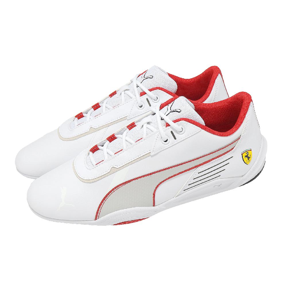 PUMA 彪馬 賽車鞋 Ferrari R-Cat Machina 男鞋 白 紅 皮革 法拉利 休閒鞋 307893-02