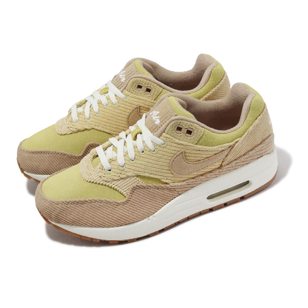 NIKE 耐吉 休閒鞋 Wmns Air Max 1 SE 女鞋 黃 Buff Gold 氣墊 燈芯絨 麂皮 運動鞋 FB8451-700