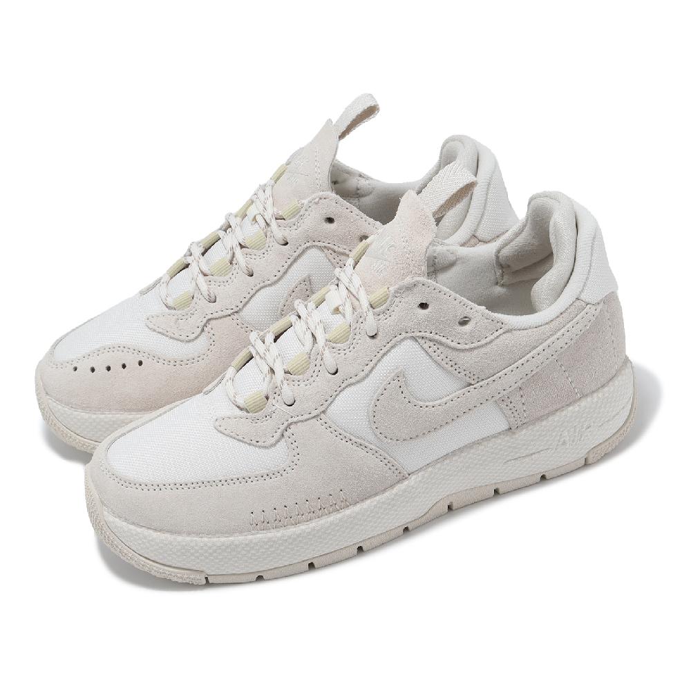 NIKE 耐吉 休閒鞋 Air Force 1 Wild 女鞋 白 米白 麂皮 AF1 經典 FB2348-002