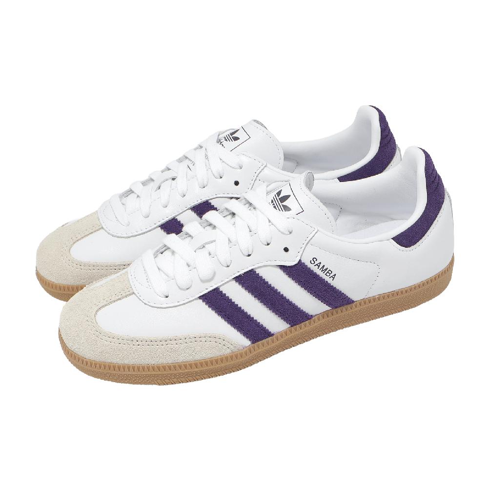 adidas 愛迪達 休閒鞋 Samba OG W 女鞋 紫 白 德訓鞋 復古 愛迪達 JS1392