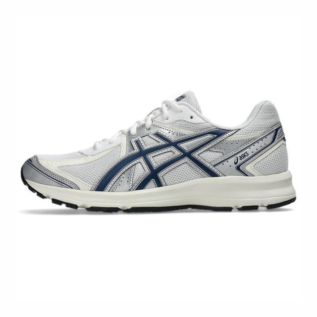 Asics 亞瑟士 Asics 亞瑟士 Jog 100s [1203A684-105] 男女 運動休閒鞋 舒適 白銀 深藍