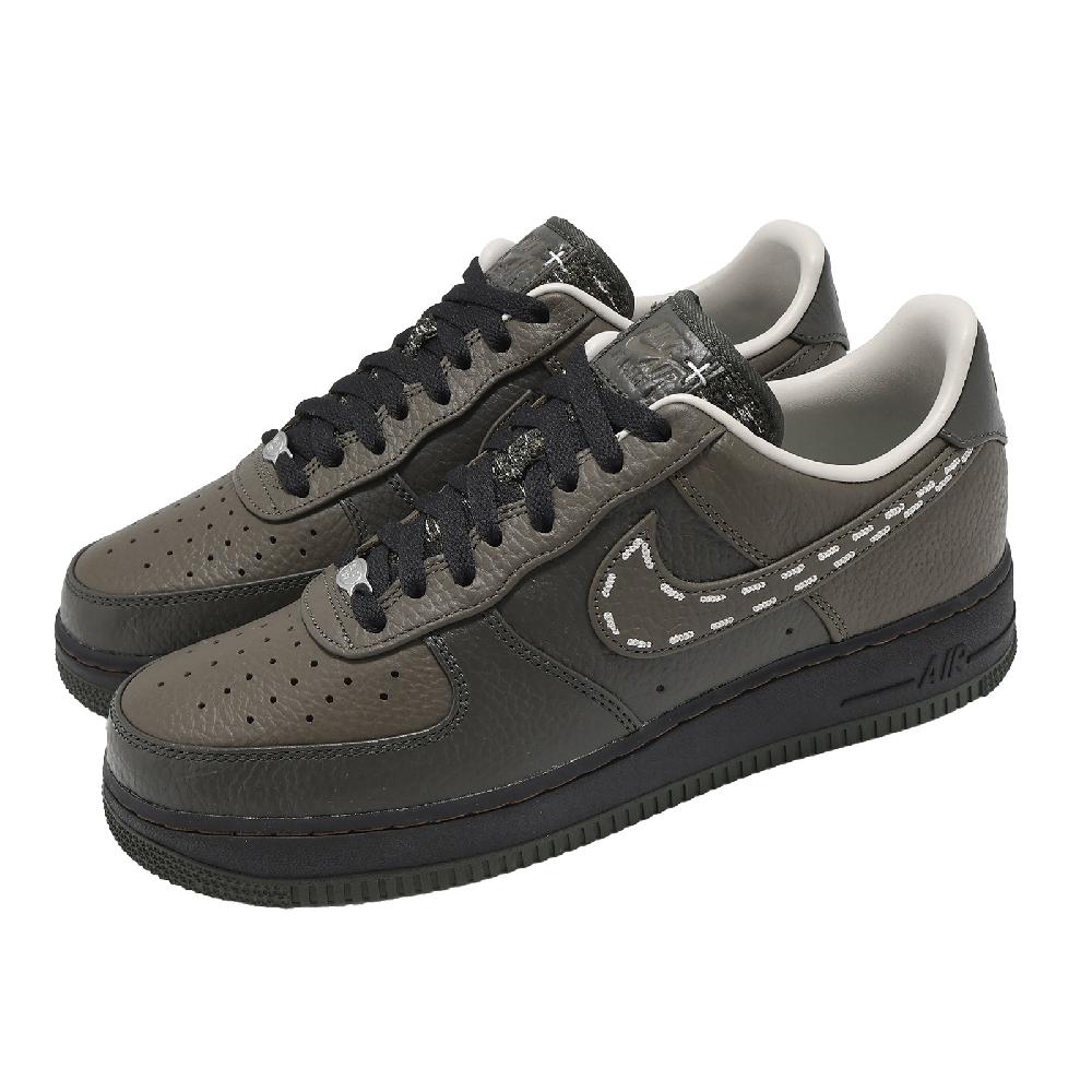 NIKE 耐吉 休閒鞋 Air Force 1 07 男鞋 棕 黑 皮革 AF1 IQ1122-320
