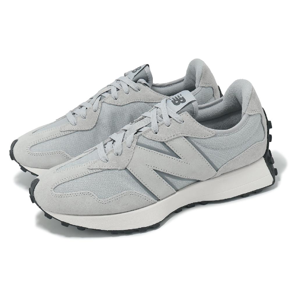 New Balance 紐巴倫 休閒鞋 327 男鞋 灰 黑 麂皮 拼接 緩衝 情侶鞋 NB U327SWA-D