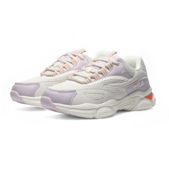 Fila FILA 休閒鞋 FLAMENCO 米白紫 復古 運動 老爹鞋 女 5J908X191