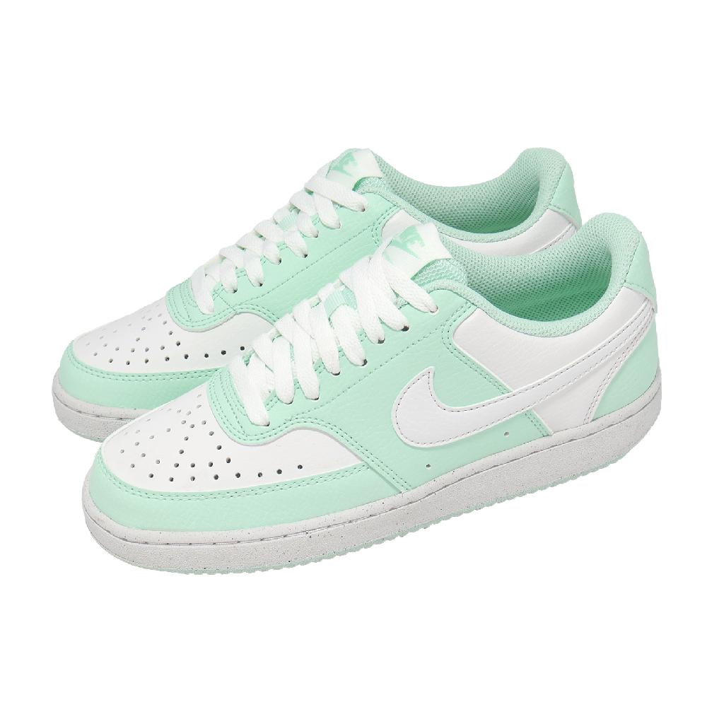 NIKE 耐吉 休閒鞋 W Court Vision LO NN 女鞋 綠 白 皮革 復古 DH3158-301