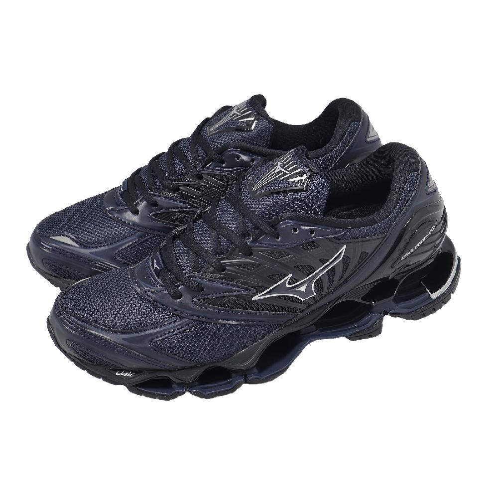 MIZUNO 美津濃休閒鞋Wave Prophecy LS GTX 男女鞋黑防水回彈反光運動鞋