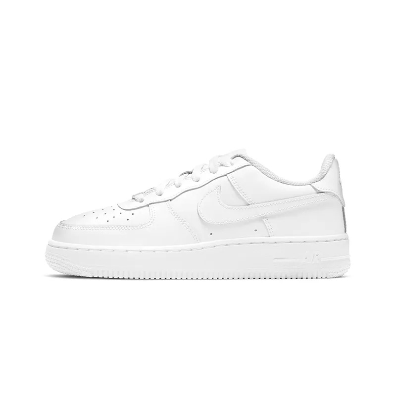 NIKE 耐吉 NIKE 休閒鞋 AIR FORCE 1 GS 經典全白 皮革 大童 女 DH2920-111