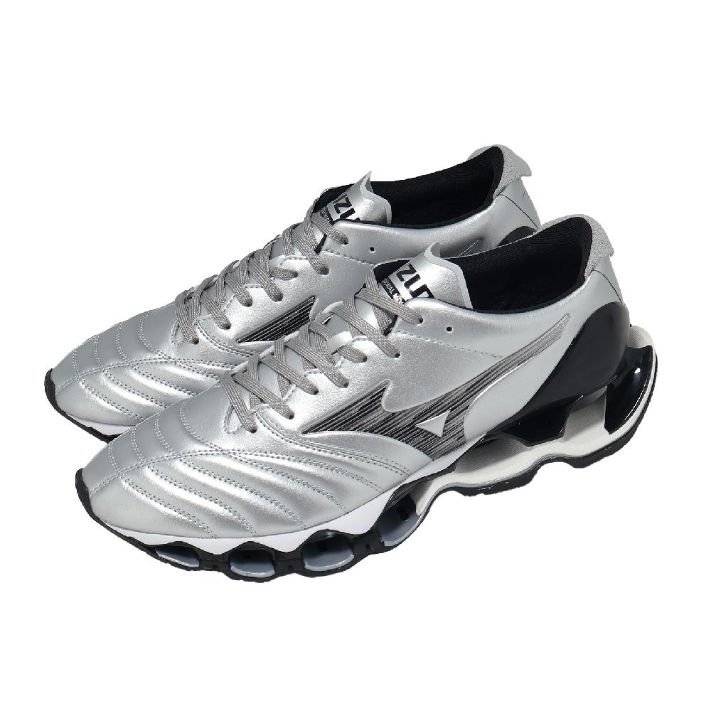 MIZUNO 美津濃 休閒鞋 Wave Prophecy Morelia Neo 男女鞋 銀 黑 D1GA2551-03