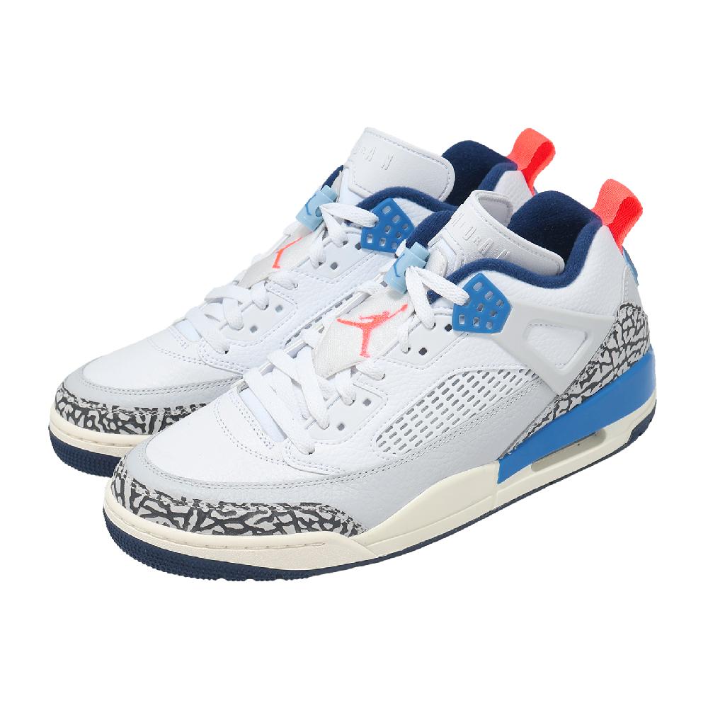 NIKE 耐吉 休閒鞋 Jordan Spizike Low 男鞋 白 藍 喬丹 低筒 復古