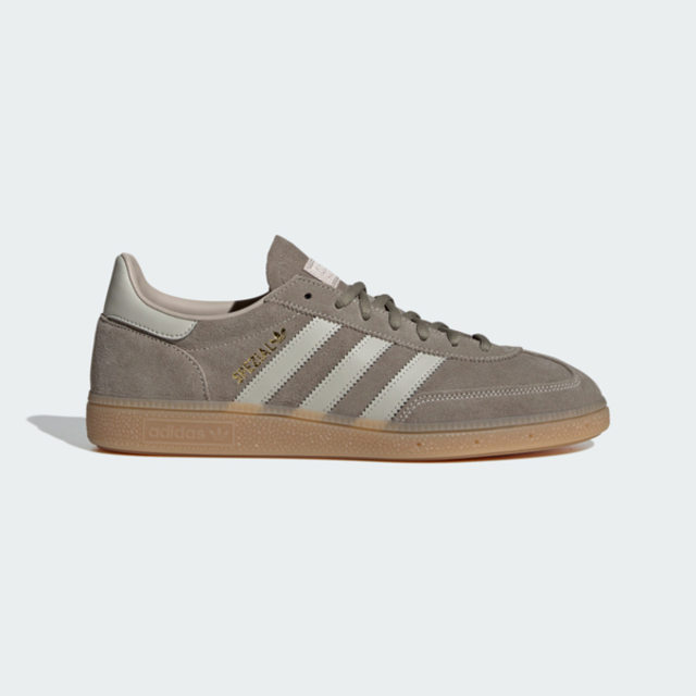 adidas 愛迪達 Adidas 愛迪達 Handball Spezial IH9761男女 運動休閒鞋 德訓鞋 滑板鞋 舒適 卡其 灰