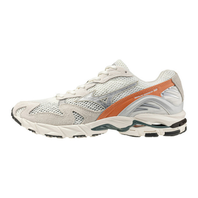 MIZUNO 美津濃 Mizuno 美津濃 Wave Rider 10 D1GA261101 男 運動休閒鞋 舒適 米灰 橘