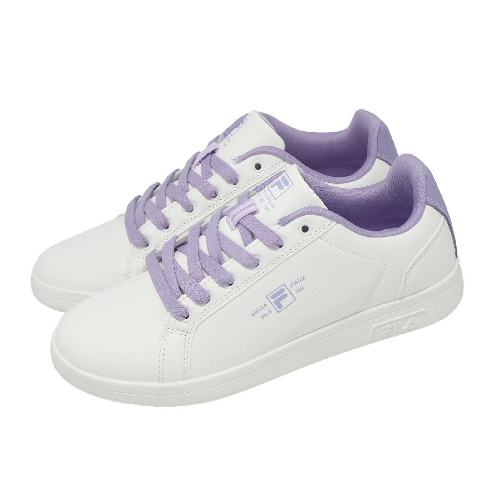 Fila 休閒鞋 Bianco 女鞋 白 紫 小白鞋 百搭 5C336A199