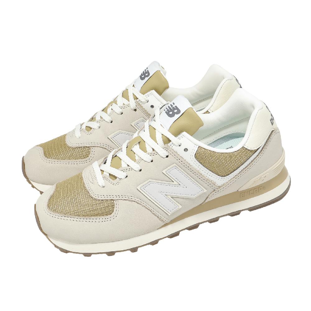 New Balance 紐巴倫 休閒鞋 574 男鞋 女鞋 米 黃 麂皮 緩震 復古 經典 紐巴倫 U5748DF-D