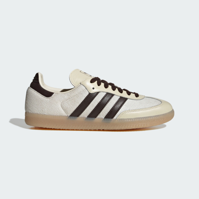 adidas Originals Adidas 愛迪達 Samba OG [KJ8901] 男 運動休閒鞋 復古鞋 德訓鞋 仿馬毛 米白 深棕