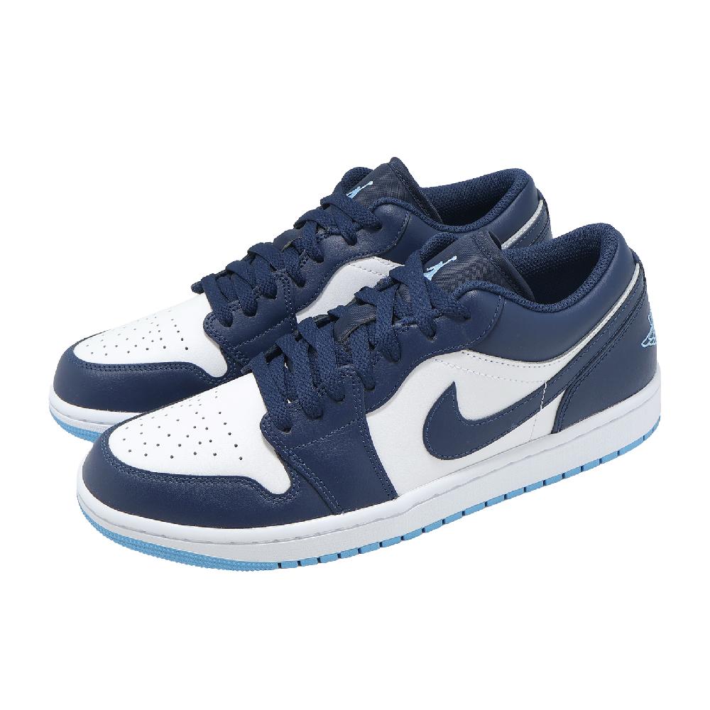 NIKE 耐吉 休閒鞋 Air Jordan 1 Low 男鞋 藍 白 喬丹 AJ1 553558-404