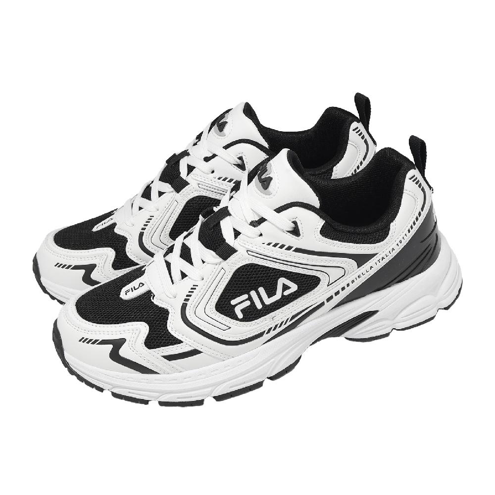 Fila 休閒鞋 Heritrek 男鞋 白 黑 拼接 復古 運動鞋 1J318A101
