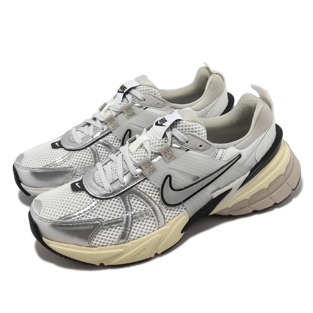NIKE 耐吉 休閒鞋 Wmns V2K Run 女鞋 米白 銀 Y2K 復古 老爹鞋 FD0736-100