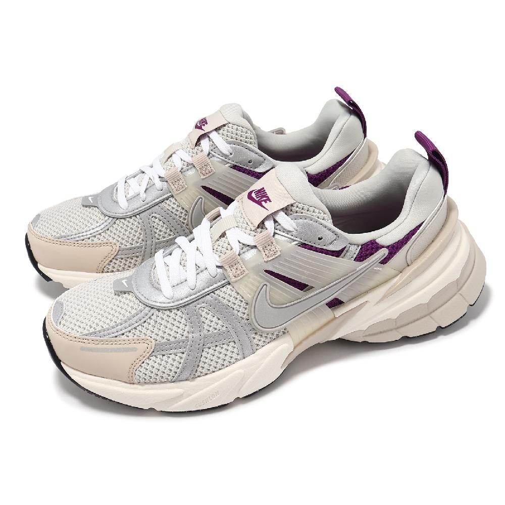 NIKE 耐吉休閒鞋Wmns V2K Run PRM 女鞋米白銀紫復古Y2K HF4305-072 