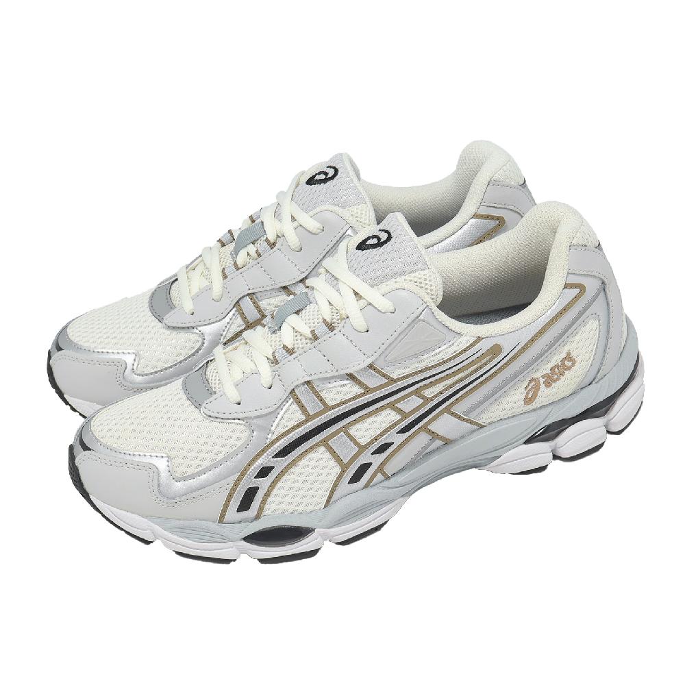 Asics 亞瑟士 休閒鞋 GEL-NYC 2055 男鞋 米白 銀 復古跑鞋 亞瑟膠 1203A542100