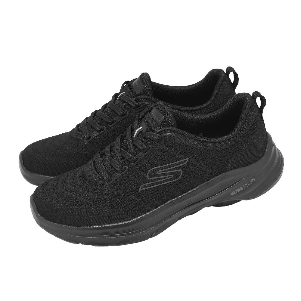 SKECHERS 斯凱奇 健走鞋 Go Walk 8 女鞋 黑 緩震 套入式 厚底 運動鞋 125920BBK