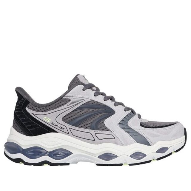 SKECHERS 斯凱奇 Skechers 思克威爾 Skech-GEL [233331GYCC] 男 休閒鞋 復古 麂皮 Y2K 流行 灰