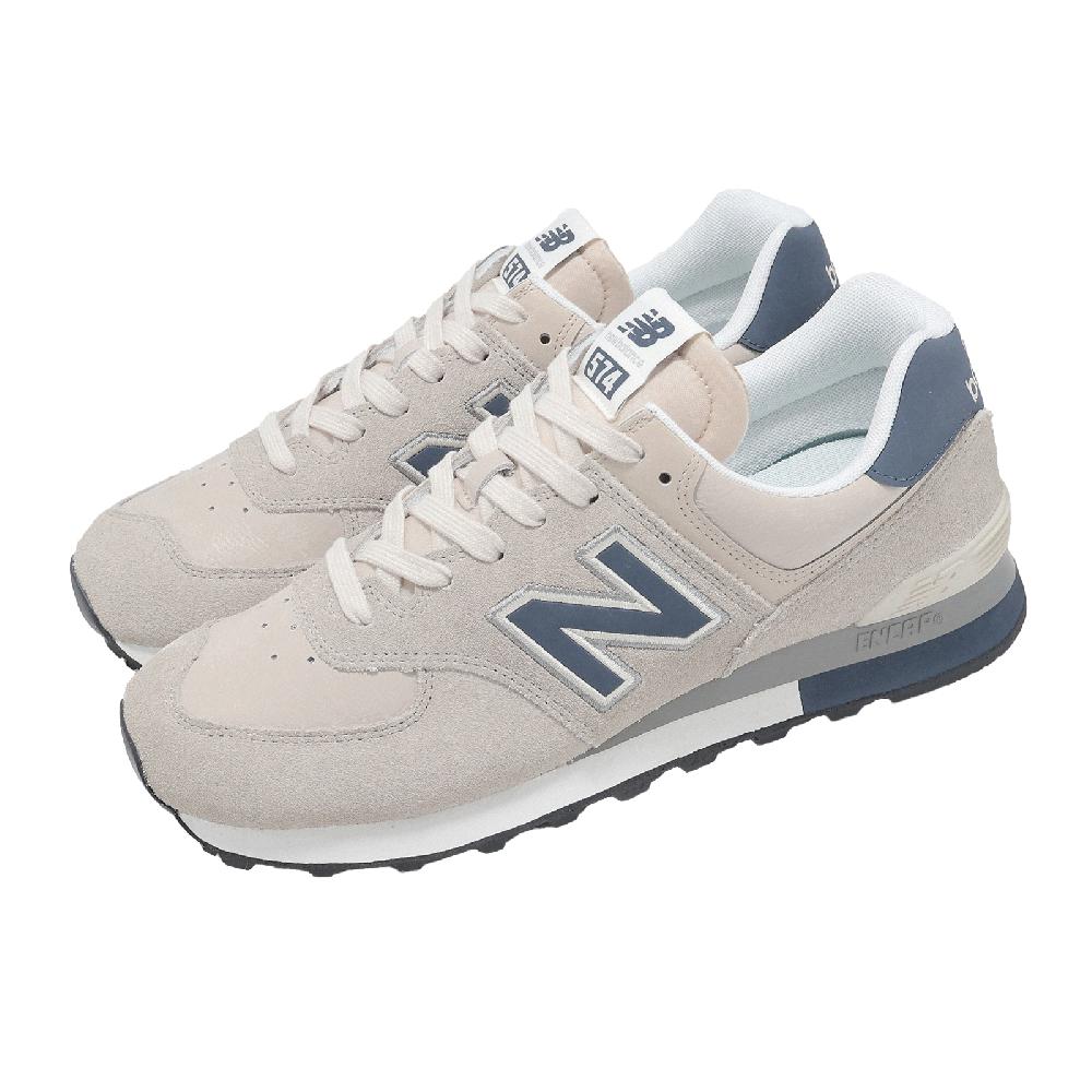 New Balance 紐巴倫 休閒鞋 574 男鞋 女鞋 米色 藍 復古 麂皮 U57481N-D