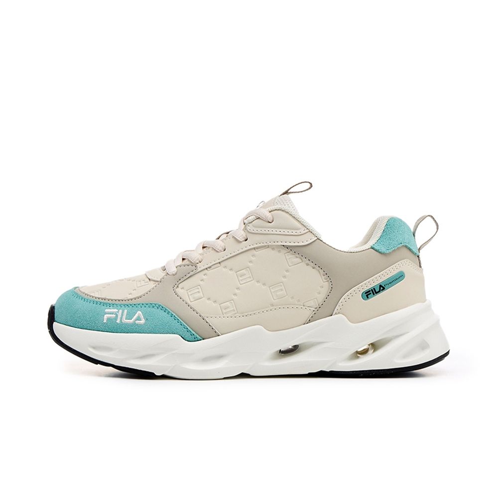 Fila FILA 休閒鞋 ATHENA 米灰綠 簍空 運動鞋 女 4C601Y776